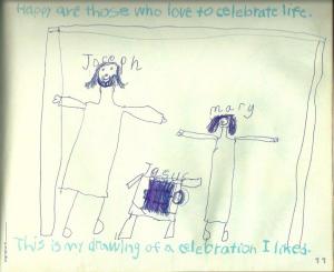 A page from my "We Celebrate the Eucharist" book. 